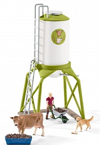 Игровой набор Вышка с кормом и животными (Schleich, 41429k)